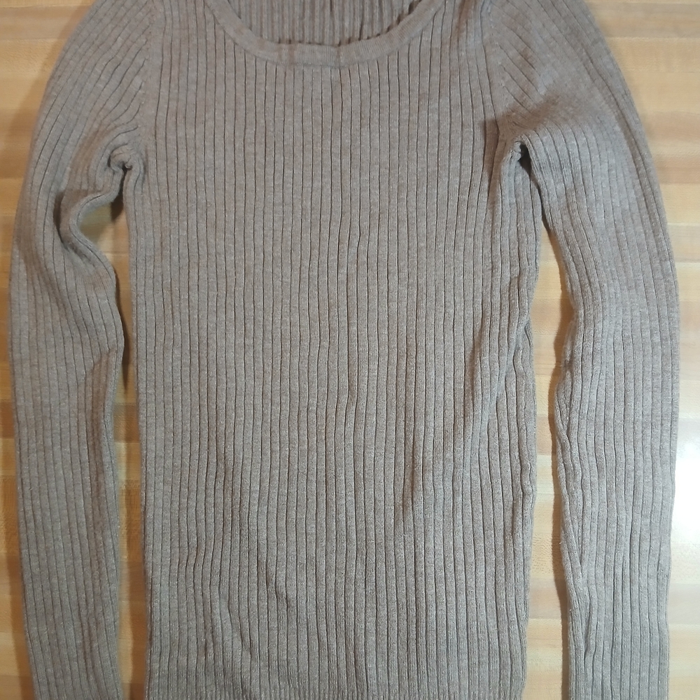 George Women's Ribbed Sweater‎ - Taupe